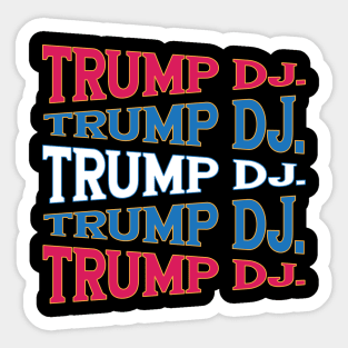 TEXT ART USA PRESIDENT TRUMP Sticker